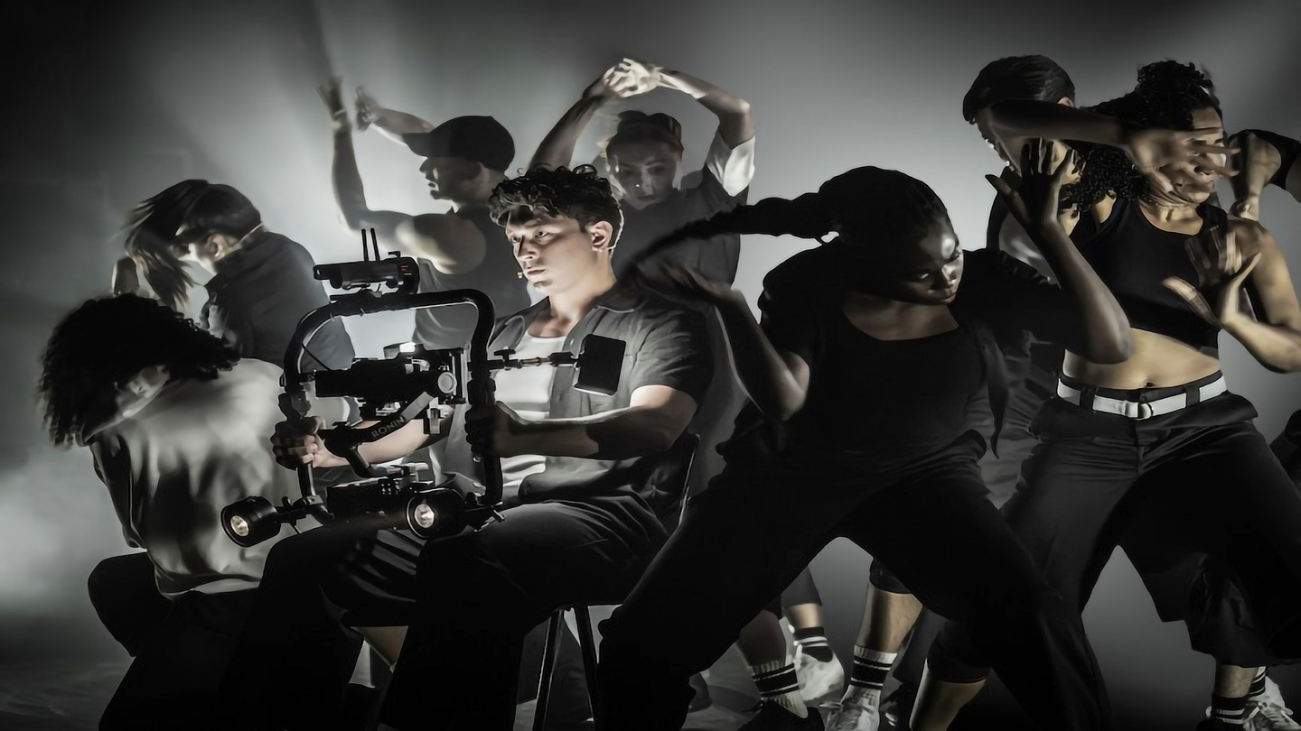 Sunset Blvd. lead Tom Francis performs the title song on New York’s bustling streets 